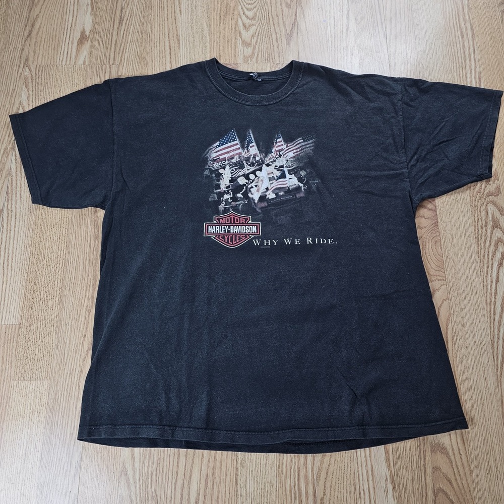 Vintage Harley Davidson Shirt Mens 2xl Y2k New Mexico Veteran Las Cruses
